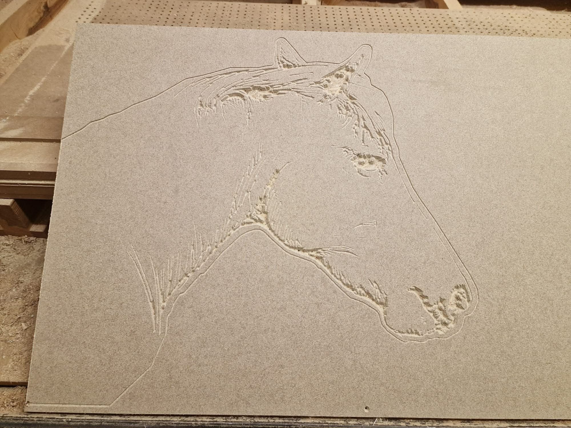 Dřevěný kůň pro děti - velký, ruční výroba 4 (CNC)